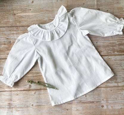 blusa-blanca-cuelloblusa-payaso - foto 2
